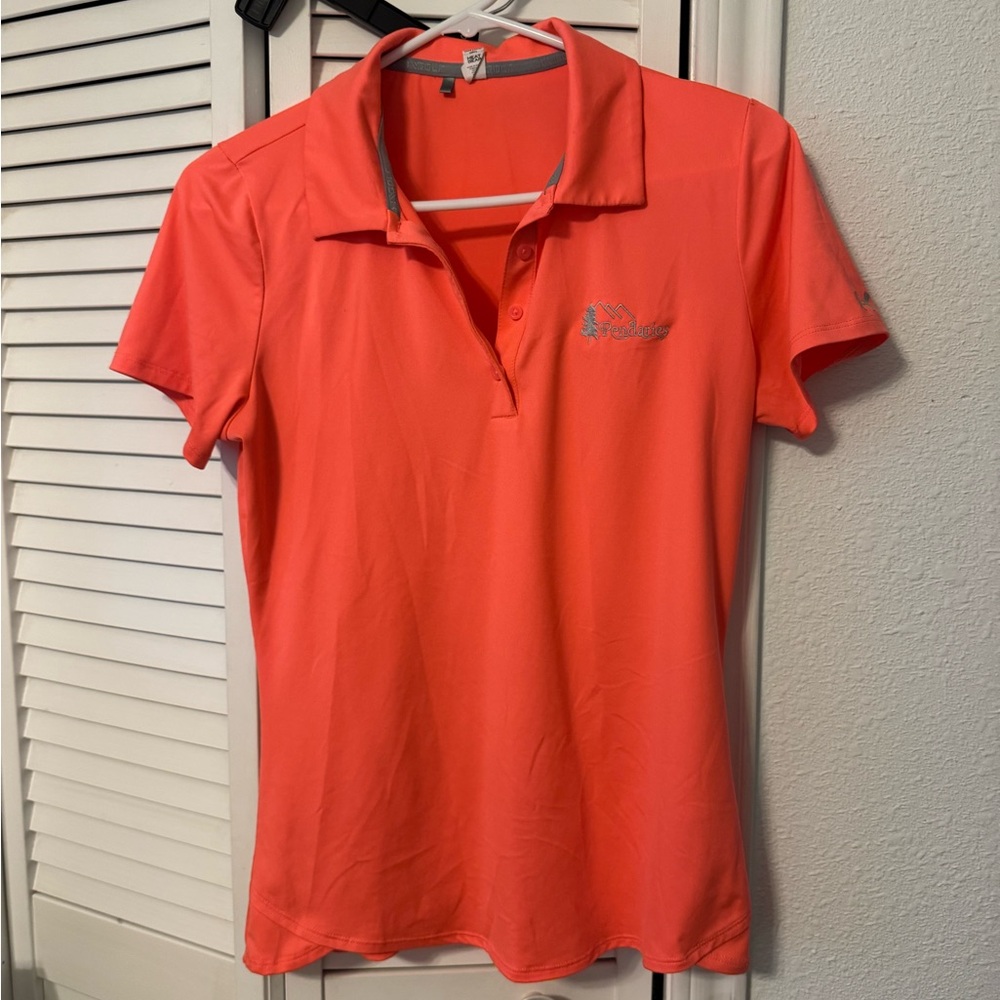 5/$20 Under Armour Women's Bright Coral Polo Shirt